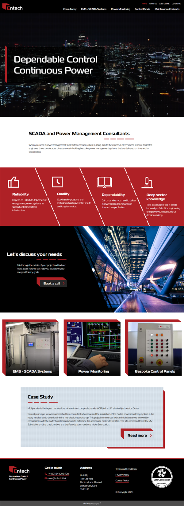Entech Desktop Home Page